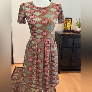 Lularoe Fit and Flair Dress Sz Small